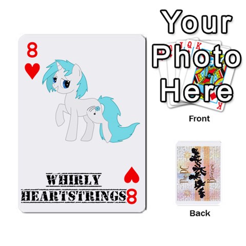 D C  Brony Oc Playing Cards By John H Rhodes Jr Front - Heart8