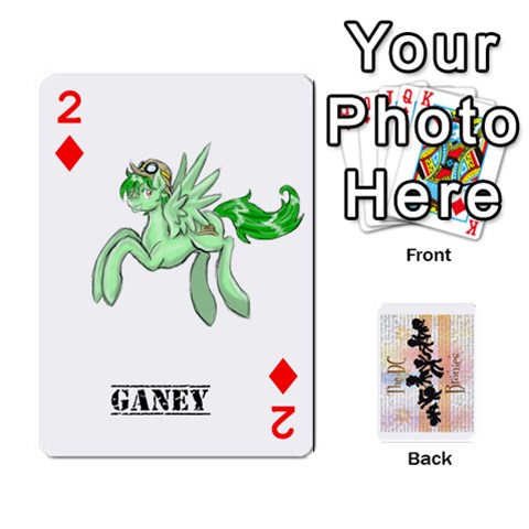 D C  Brony Oc Playing Cards By John H Rhodes Jr Front - Diamond2
