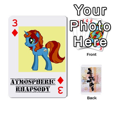 D C  Brony Oc Playing Cards By John H Rhodes Jr Front - Diamond3