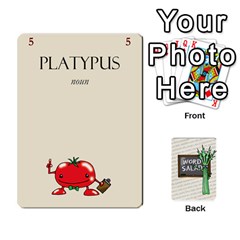 Word Salad, 2/2 - Playing Cards 54 Designs (Rectangle)