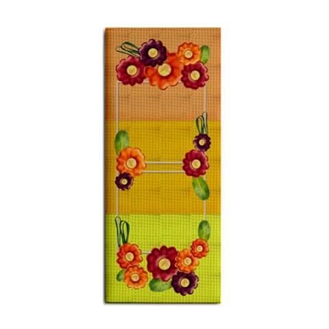 Flowers In Warm Colors Hand Towel By Zornitza Front