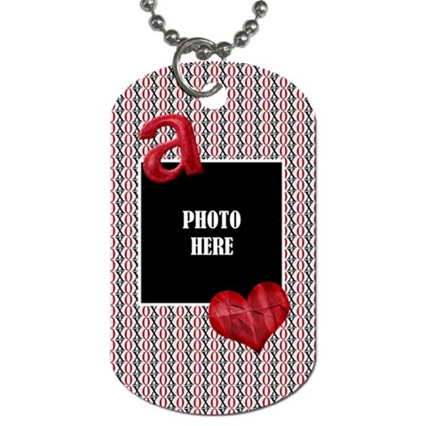 Sweetie Alphabet Dog Tag 3 By Lisa Minor Front