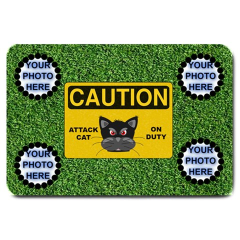 Attack Cat Large Door Mat By Joy Johns 30 x20  Door Mat