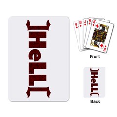 hellplayingcards white - Playing Cards Single Design (Rectangle)