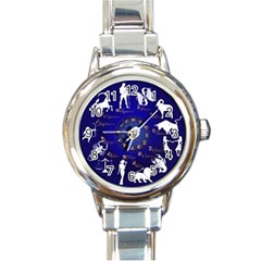 horoscope - Round Italian Charm Watch