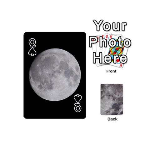 Queen Mini Moon Cards By Bg Boyd Photography (bgphoto) Front - SpadeQ