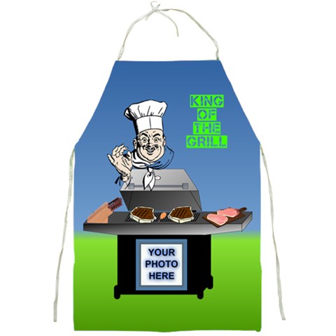 King Of The Grill s Apron By Joy Johns Front