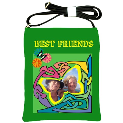 Best Friends Shoulder Sling Bag By Joy Johns Front