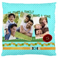 family - Large Cushion Case (One Side)