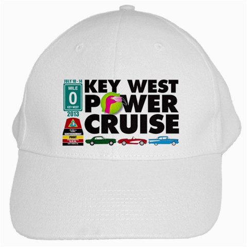 Key West White Hat By Joy Johns Front