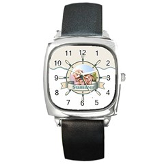 summer - Square Metal Watch