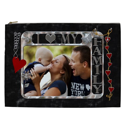 Love Family Xxl Cosmetic Bag By Lil Front