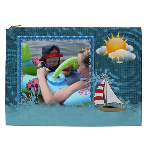 Water Fun Xxl Cosmetic Bag By Lil Front