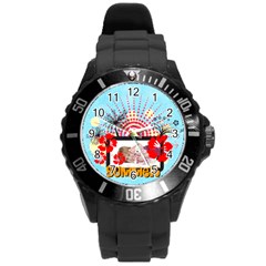 summer - Round Plastic Sport Watch (L)
