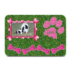 Lady dog food mat - Plate Mat