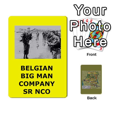 Tfl Bmaso Congo Deck Belgians, Un, And Simbas By Joe Collins Front - Spade6