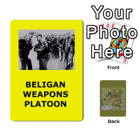 Tfl Bmaso Congo Deck Belgians, Un, And Simbas By Joe Collins Front - Spade8