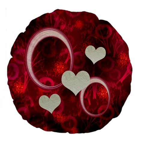 I Heart You Pink Love 18  Round Cushion Case 2 Sides By Ellan Front