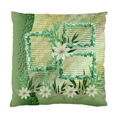 Green Floral Love Cushion Case 1 side - Standard Cushion Case (One Side)