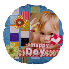 kids - Large 18  Premium Round Cushion 