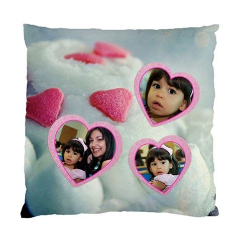 Cupcake Hearts Pillow Case By Ivelyn Front