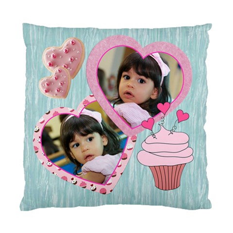 Cupcake Hearts Pillow Case By Ivelyn Back