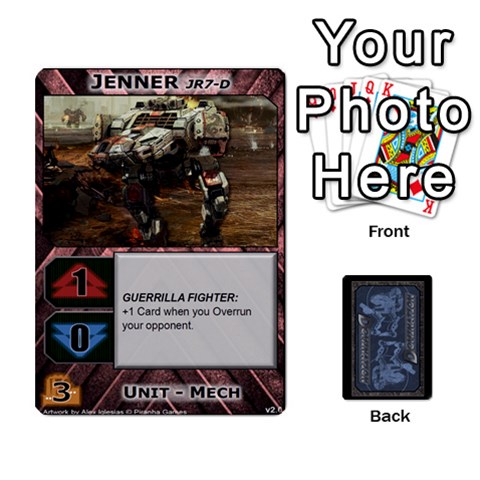 Queen Battletech: Domination V2 1 Supply Cards By Scott Heise Front - SpadeQ