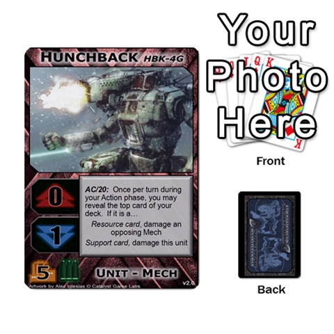 Ace Battletech: Domination V2 1 Supply Cards By Scott Heise Front - SpadeA