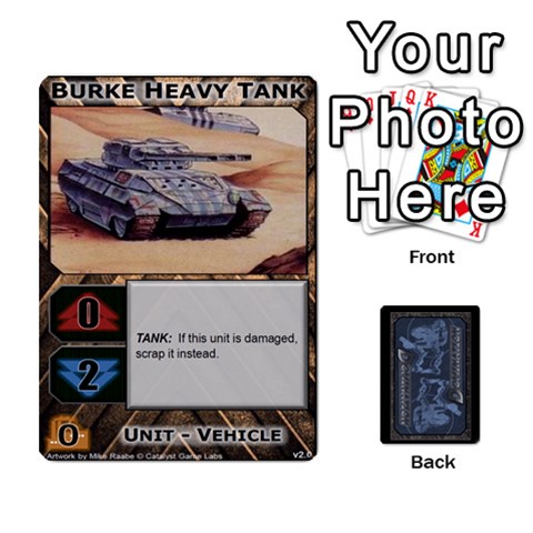 Battletech: Domination V2 1 Supply Cards By Scott Heise Front - Spade4