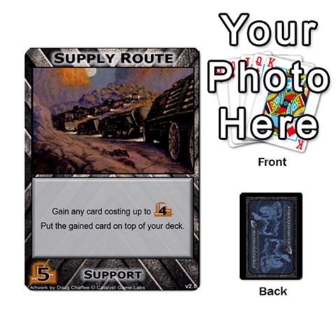 Queen Battletech: Domination V2 1 Supply Cards By Scott Heise Front - HeartQ