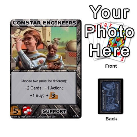 Queen Battletech: Domination V2 1 Supply Cards By Scott Heise Front - DiamondQ