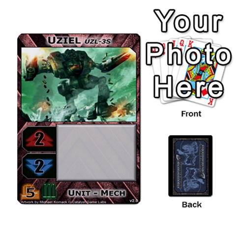 Battletech: Domination V2 1 Supply Cards By Scott Heise Front - Spade6