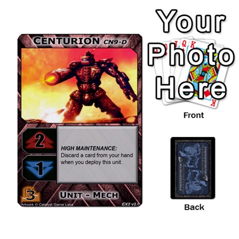 Jack Battletech: Domination V2 1 Supply Cards By Scott Heise Front - ClubJ