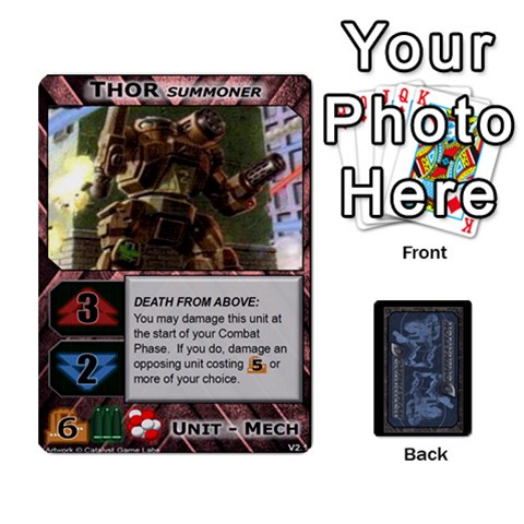 Battletech: Domination V2 1 Supply Cards By Scott Heise Front - Spade9