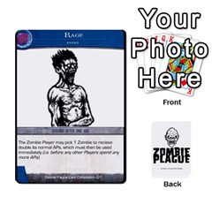 Zombie Plague Card Compilation - Playing Cards 54 Designs (Rectangle)