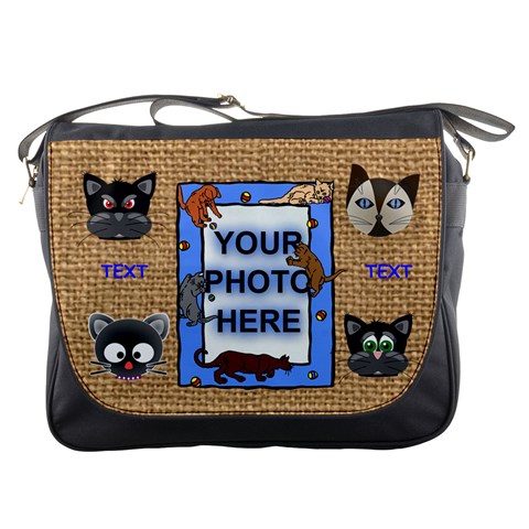Cat Lover s Messenger Bag #2 By Joy Johns Front