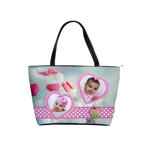 Cupcake Hearts Handbag By Ivelyn Front