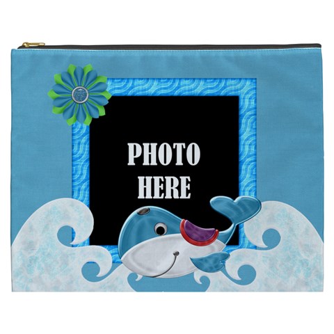 Our Backyard Party Xxxl Cosmetic Bag By Lisa Minor Front