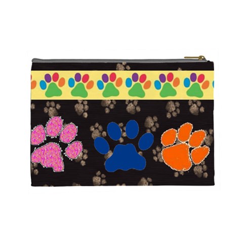 Kitty/doggy Large Cosmetic Bag By Joy Johns Back