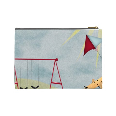 At The Park Large Cosmetic Bag By Lisa Minor Back