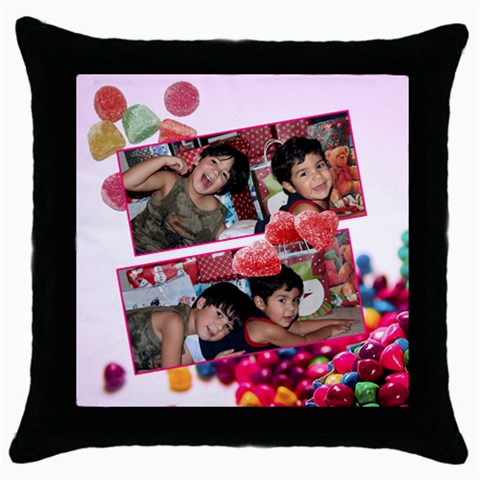 Candy Hearts Ii Pillow By Ivelyn Front