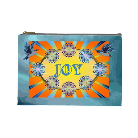 Name/initial Large Cosmetic Bag By Joy Johns Front
