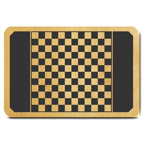 Canadian Checkers Board By Felis Concolor 30 x20  Door Mat