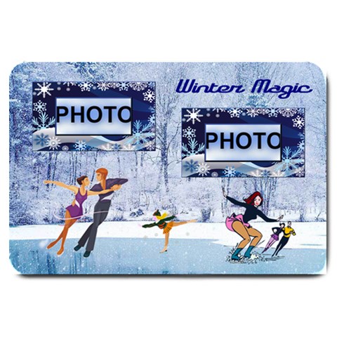 Winter Magic Door Mat By Joy Johns 30 x20  Door Mat