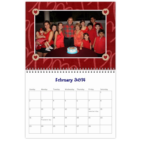 Calendario 2014 By Edna Feb 2014