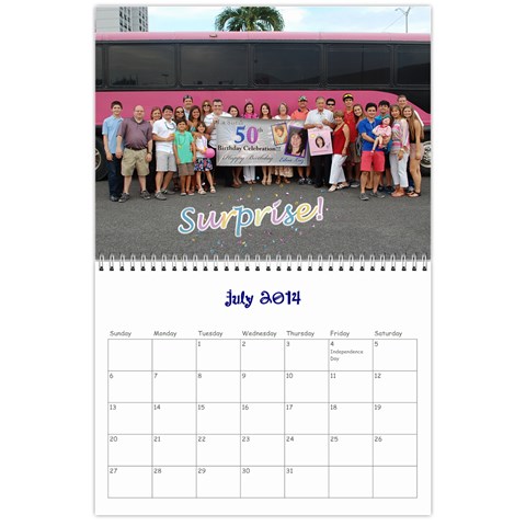 Calendario 2014 By Edna Jul 2014