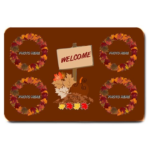 Autumn Greetings Large Doormat 2 By Joy Johns 30 x20  Door Mat