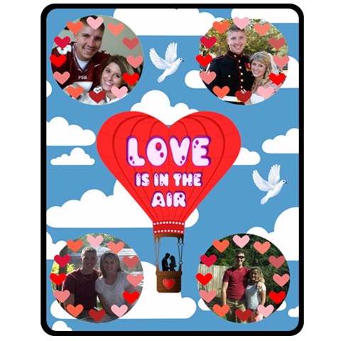 Love Is In The Air Medium Blanket By Joy Johns 60 x50  Blanket Front