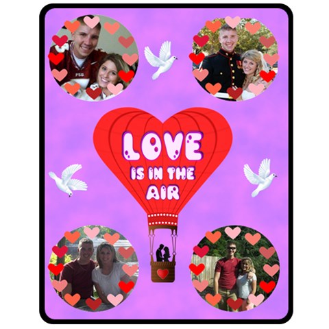 Love Is In The Air Medium Blanket 2 By Joy Johns 60 x50  Blanket Front