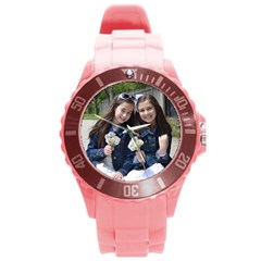 mushky watch UPDATED - Round Plastic Sport Watch (L)